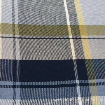 100%viscose yarn dyed fine twill check fabric